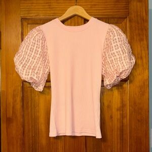 Light pink boutique top